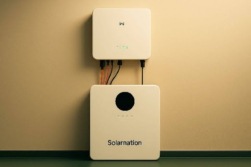 Solarnation low voltage 48V thuisbatterij systeem met modulaire opbouw en bekabeling - complete installatie met LiFePO4 batterijmodules