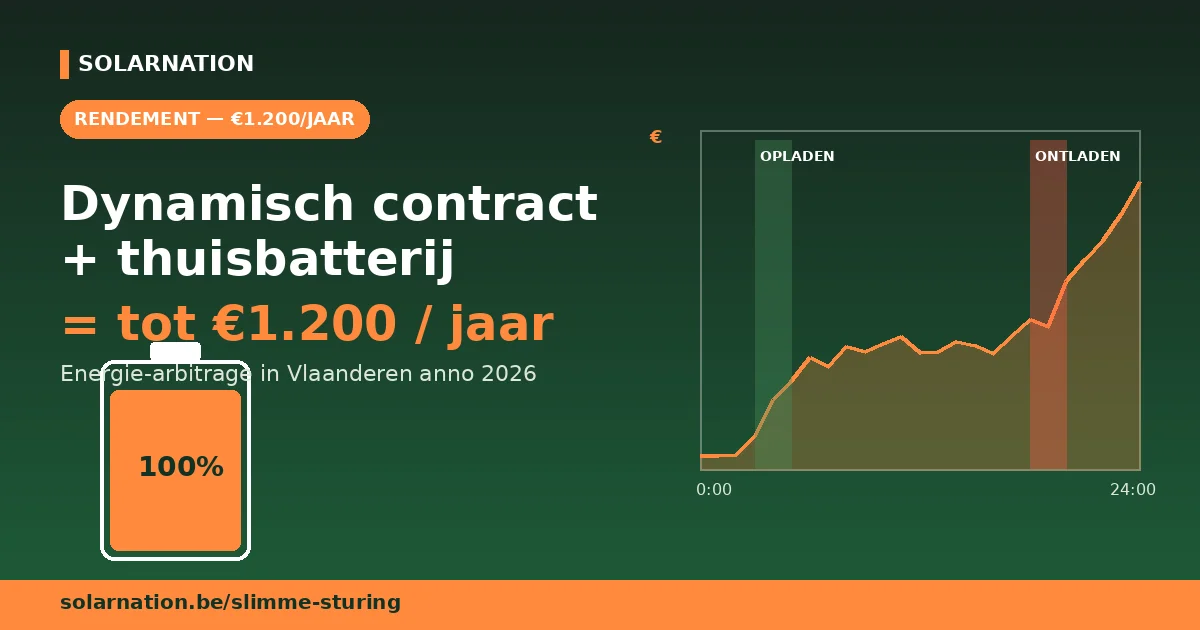 Dynamisch contract met thuisbatterij rendement