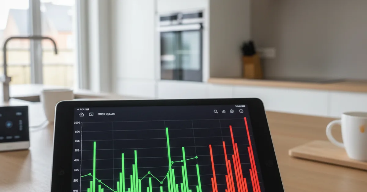 Digitaal energieprijzen dashboard met uurprijzen