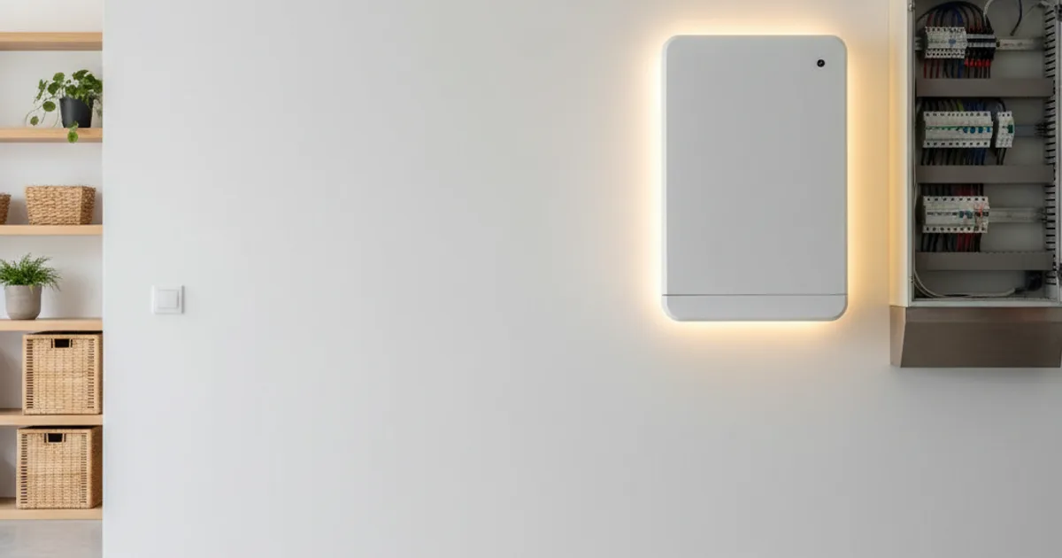 Moderne thuisbatterij professioneel geïnstalleerd in een Belgische woning